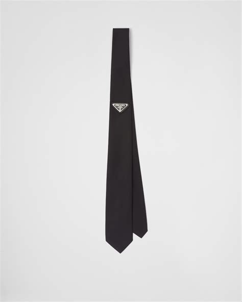 prada striped ties|prada re nylon gabardine tie.